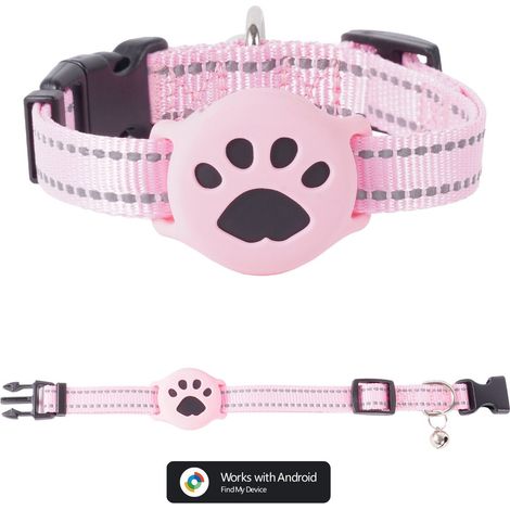 Impermeabile IP68 - Circonferenza del collo 28-39 cm - Collare regolabile in nylon - Localizzatore GPS per gatti - Nessun canone mensile - Compatibile con Android (1/5)