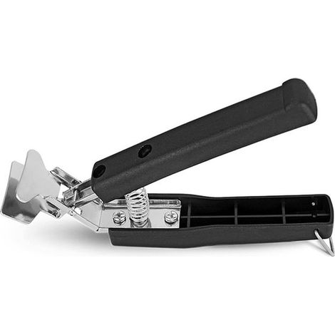 Un clip anti-quemaduras，un clip de acero inoxidable anti-expansión para recipientes，un clip para sujetar utensilios de cocina (tamaño: negro) (1/4)