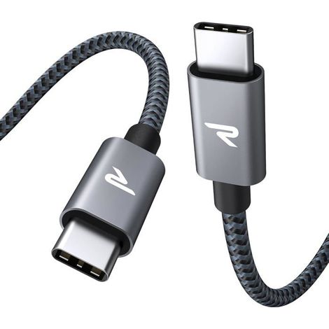 Câble USB-C 100W -KAL- 100W E-Mark PD3.0,Nylon Tressé,POURiPhone 15/Pro,MacBook,iPad Pro/Mini,Nintendo Switch (1/5)