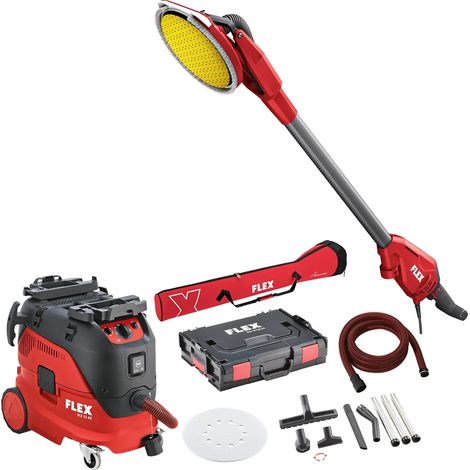 ponceuse à aspirateur Flex Ensemble GE 6 R-EC + VCE 33 M AC + Papier de verre
