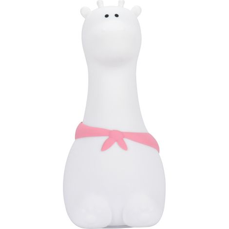 Veilleuse pour enfants, veilleuse girafe avec piles, décoration de chambre, rechargeable Type-C rose (1/5)