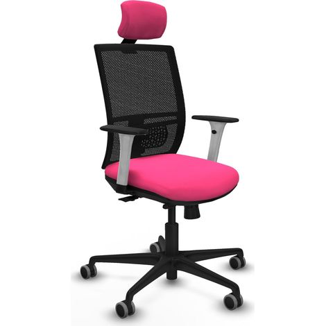 Chaise de bureau piqueras y crespo Yunquera blanc mousse épaisse (1/2)