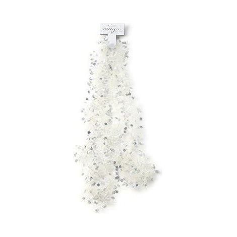 GHIRLANDA DI STELLE TRASP E ARGENTO 2,7 MT