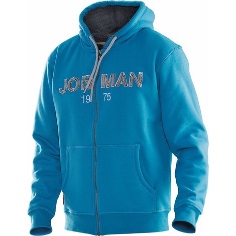 Jobman Sweatshirt Jacke 5154 Blau Größe S