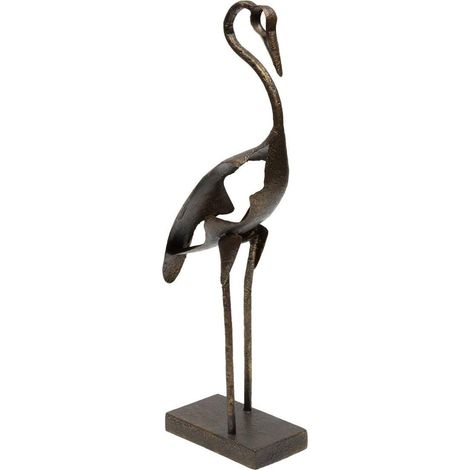 Statuette Héron en Métal "Shilo" 47cm Marron (1/3)