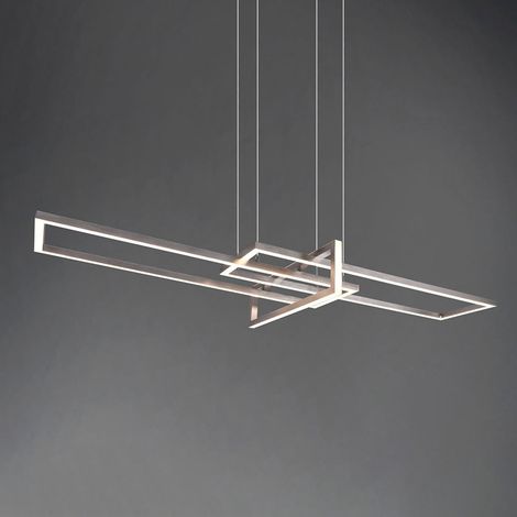 [GEBRAUCHT] B-Ware TRIO LIGHTING Hängeleuchte Salinas LED Pendelleuchte dimmbar nickel matt