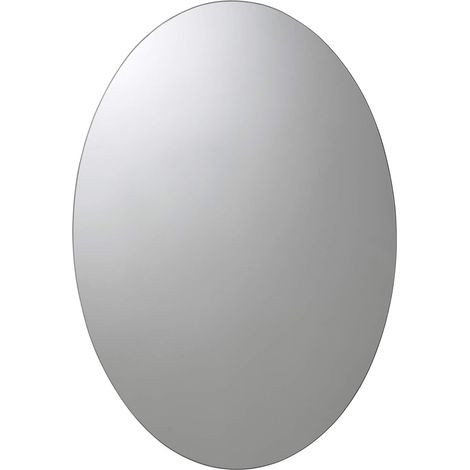 Croydex Oval Bathroom Cabinet, Polished Stainless Steel, 65 x 45cm - Tay (1/5)