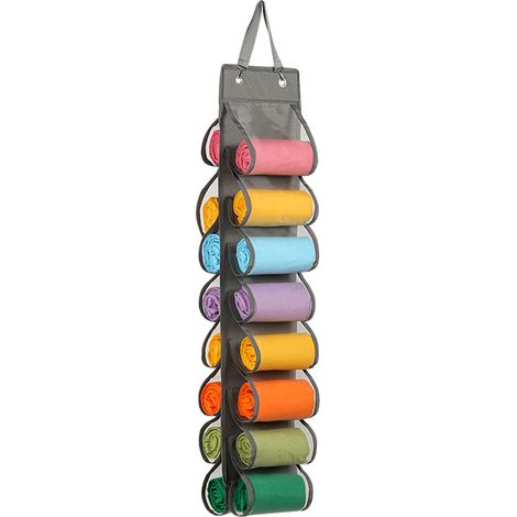 Leggings Storage Organizer Hanging Legging Organizer with 16 Compartments Dual Sided Legging Storage Bag for Closet Wardrobe or Door etc (1/5)