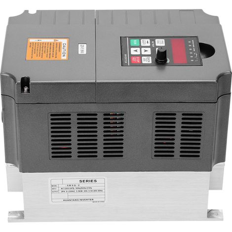 Variateur de fréquence monophasé 220V triphasé 220V 5,5kW DSP GT-5R5G-2, contrôle vectoriel, onduleur industriel, moteur asynchrone, alimentation 220VAC, sortie 380V, usage professionnel, boîte d'emba (1/5)