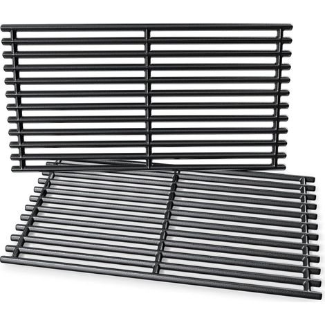 Set mit 2 gusseisernen Grillrosten für Enders Boston 3, Enders Monroe 3 Pro, Barbecook Siesta 310, Landmann Triton 3/4, Charbroil Gas2Coal 330, Proficook PC-GG 1058/1059