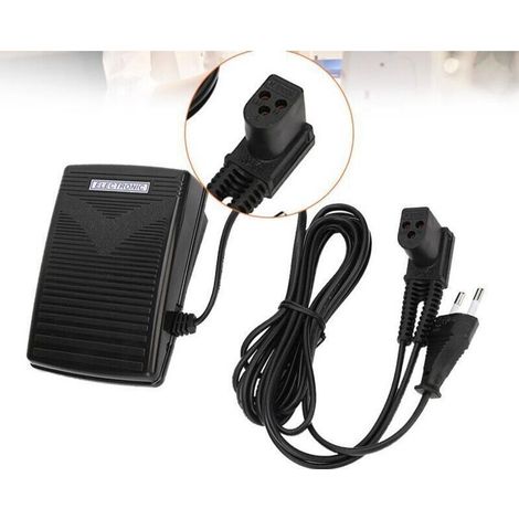 220 V Nähmaschinen-Fußpedal, Fußpedal mit Netzkabel, mit Kabel, compatible mit/Ersatz für die Marke Singer 974 für Haushaltsnähmaschinen (1/3)