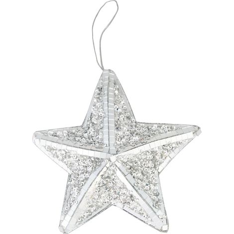 Dekoration MagicHome Weihnachten, Stern, 14x14x3 cm (1/2)