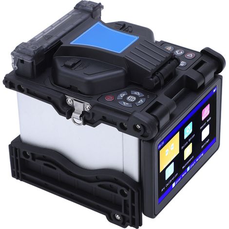 Glasfaser-Spleißgerät mit 6 Motoren, Kabelschweißgerät mit LCD-Bildschirm, 100–240 V, mit EU-Stecker (1/5)