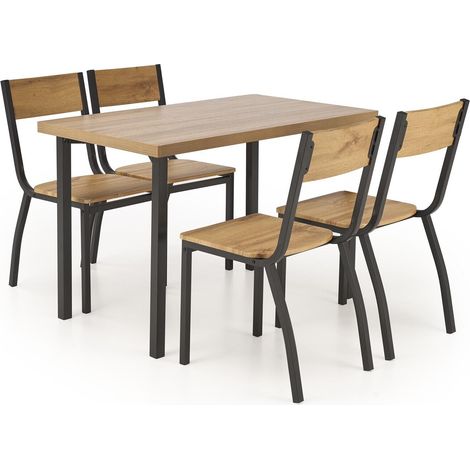 Conjunto de mesas y sillas para comedor Houston 1745 , 75x70x110cm, Diámetro: 0, Número de asientos: 4, Estilo: Contemporary