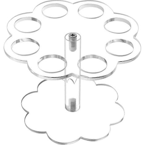 Support en acrylique pour cornets de glace, cornets de charcuterie et cornets gaufrés-8 Hole (1/5)