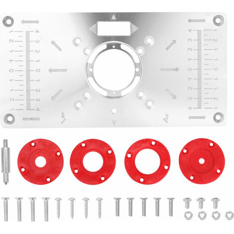 Routeur En Alliage D'Aluminium Table Insert Plaque Trimmer Gravure Machine Tool Travail Du Bois Bancs Outils Bois (1/5)