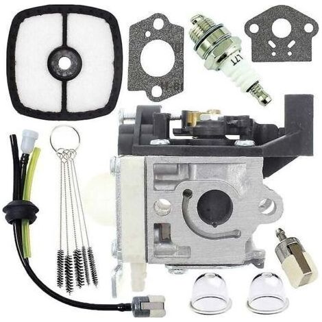 Carburateur Carb reconstruction tuyaux de carburant et ampoules d'amorçage pour Zama Rb-k94 Echo Srm-265 Srm-265es Kit de carburateur carburateur (couleur : argent-1 Set Carbureto (1/5)