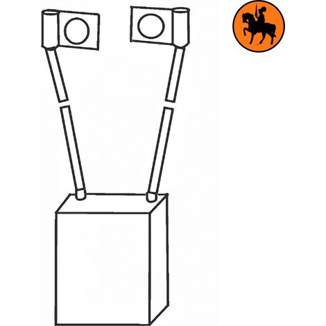 Ensemble de 4 balais de charbon KOMATSU FB 51740-0600 11x40x33mm