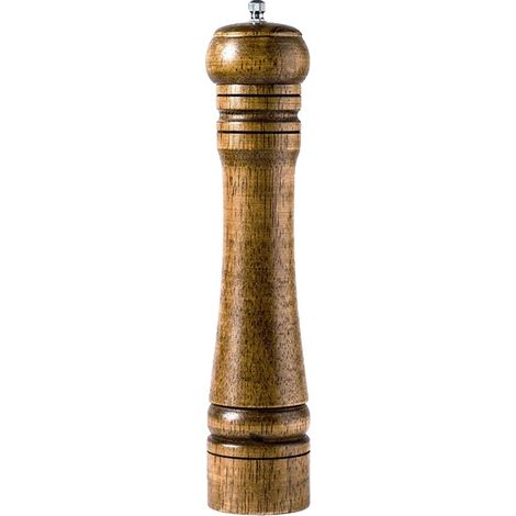 Moulins à Sel et Poivre, Design en Bois Vintage, Réglage de la Mouture, 10 pouces (1/2)