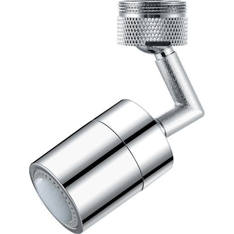 Pommeau de douche pivotant à 720°, deux modes de douche. Blanc, taille unique. (1/4)