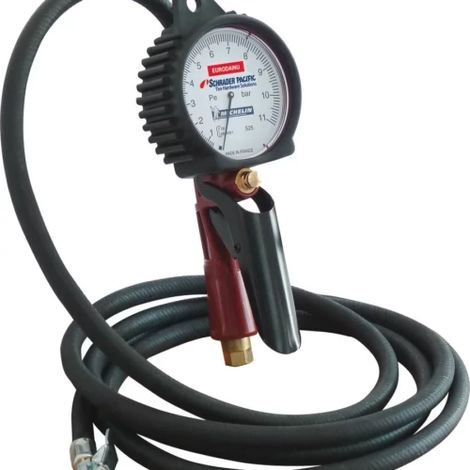 Sodise – Pistolet pneumatique de gonflage 3 mètres – Pression maximale 11 bar – Tuyau flexible pour valves standard – Gonflage efficace à l'azote (1/3)