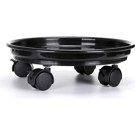 support De Pot De Fleurs Roues, 24cm Support Roulant Plantes, Support Pour Plante, Capacit De Charge 56kg (1/5)