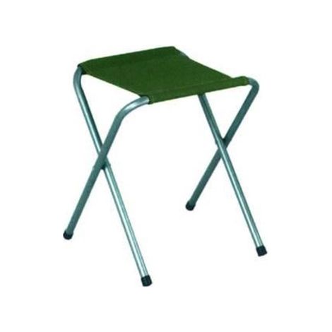 SGABELLO ACCIAIO SENZA SCHIENALE PIEGHEVOLE VERDE cm.32x32x41h. -FER 182003