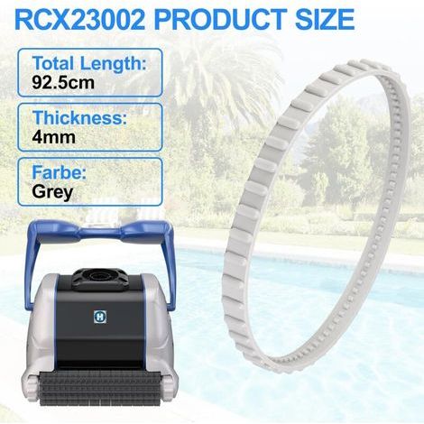 Antriebsriemen aus Gummi für Poolreiniger – 2er-Pack – Erhöhte Belastbarkeit – Einfache, werkzeuglose Montage – RCX23002 (1/5)