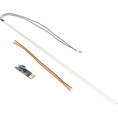 Ruban LED Rétroéclairage LCD Universel, Bande Lumineuse Fibre de Verre 490mm avec Module pour Lampes, Accessoire PC (1/5)