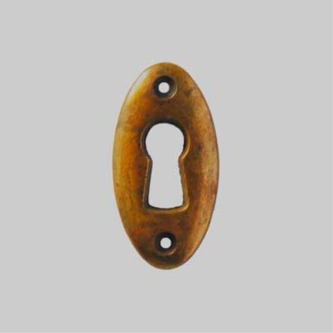 Bocchetta per mobili '8065' 18x35 mm - patinato antico GIUSTI (1/2)