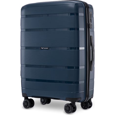 Maleta mediana Wings HAWFINCH 2.0 de polipropileno de 24" azul