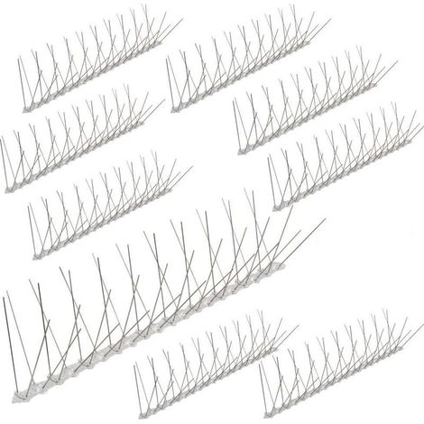 10 mètres Picots Anti-Pigeon Polycarbonate - 4 Rangées Solution Professionnelle Éfficace et Durable pour Éloigner les Oiseaux Nuisibles (1/4)