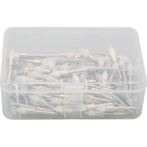 100 Brosse Polissage Dentaire Inox Jetable Embouts Brosses Nettoyage Hygiène Buccale Kit 100 Pièces (1/5)