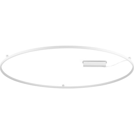 Ideal Lux ORACLE SLIM Plafonnier semi-encastré rond à LED intégré blanc 9300 lm, 150 cm, non dimmable, 3000 K (1/2)