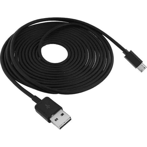 Câble micro USB extra long de 5 m pour alimentation USB et caméra IP de surveillance Yi