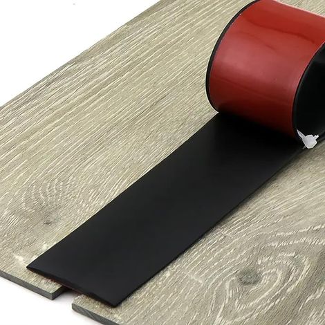 Bande de transition sol autocollante, baguette finition en PVC (1/5)