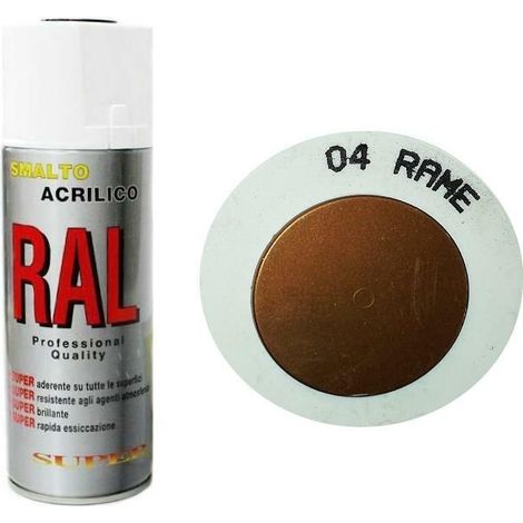 Bomboletta Spray Rame Acrilico Rapida Essiccazione Ramato