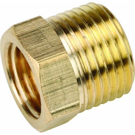 Reductor de latón de 3/8" x 1/4" hembra/macho