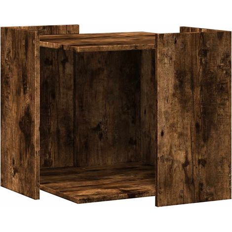 Maison Exclusive - Mueble arenero para gatos madera roble ahumado