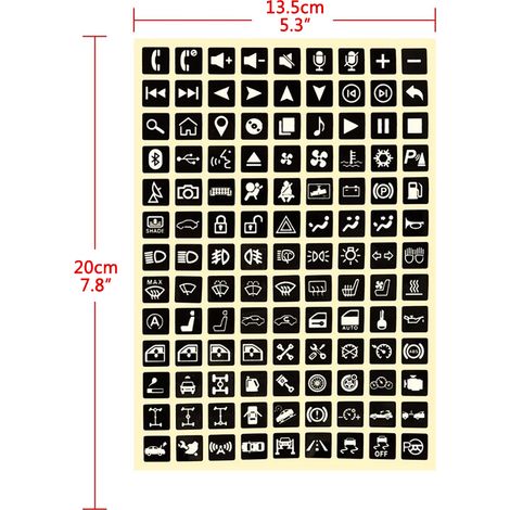 Autocollants Boutons Multifonctions Voiture Lumineux Stickers Lumière Interrupteur Relais Décor Étiquette Panneau Circuit Autocollant Commutateur (1/3)