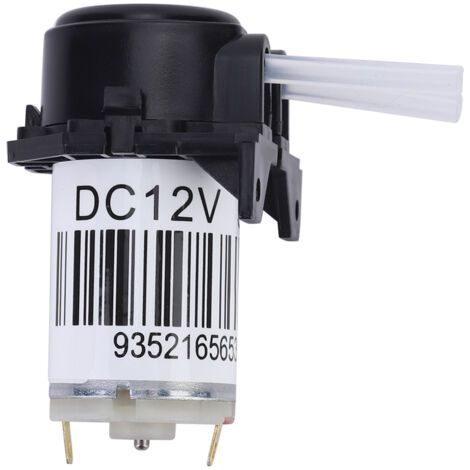 Pompe péristaltique miniature auto-amorçante à angle droit avec tube en silicone, adaptée à une utilisation en laboratoire (12V) (1/5)