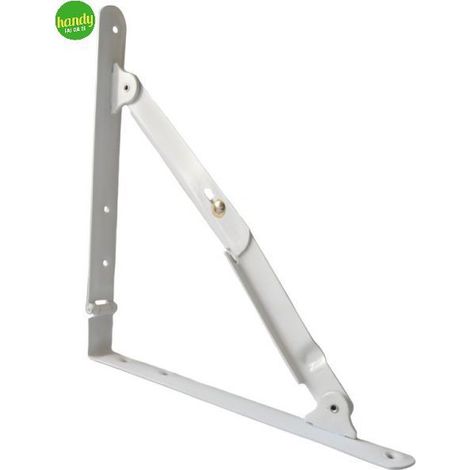 Mensole pieghevoli richiudibili Masidef 25 x 25 cm 2 pezzi bianco