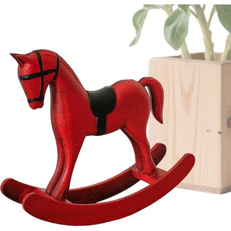 Pferdestatue aus Holz – Dekoration – Büroschmuck – Reiterstatue (1/5)