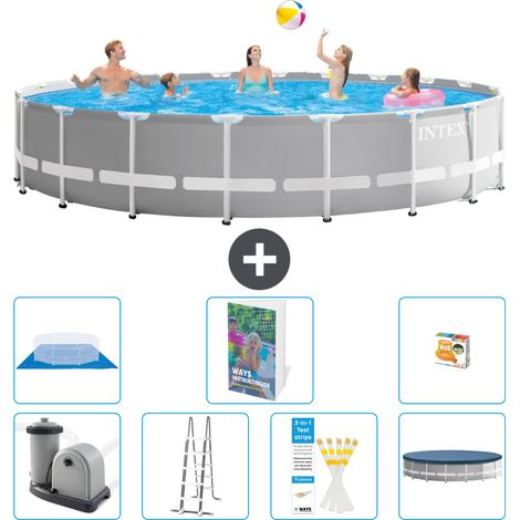 Prism Frame Pool Rund - 610x132 cm - 8-teilig S568