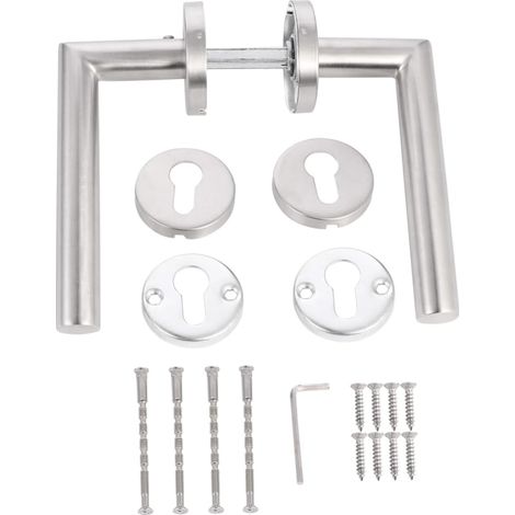 de porte à angle droit en acier inoxydable pour portes coupe (1/5)
