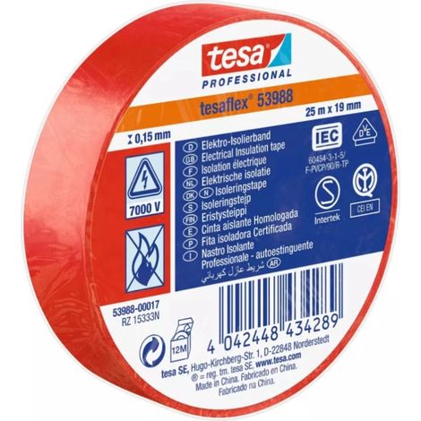 NASTRI ISOL. TESA ROSSO IMQ MT10X1,5CM