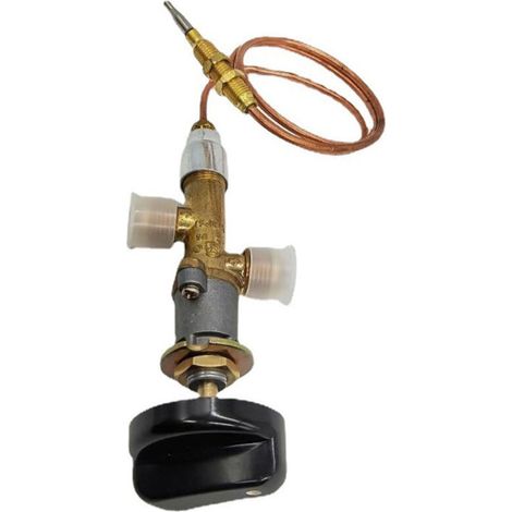 Vanne de chauffage à gaz avec dispositif de protection contre l'extinction de flamme, corps de soupape de sécurité, vanne à boisseau sphérique en cuivre pour four (1/3)