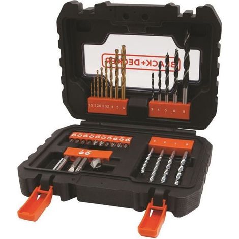 Set de brocas y puntas Black & Decker A7233-XJ 31 Piezas (1/3)