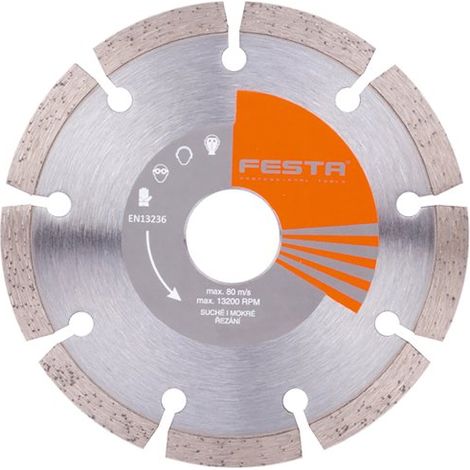 Disque diamant segmenté pour béton, brique, pierre 400x3,5x25,4mm - Usage professionnel