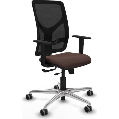 Chaise de bureau piqueras y crespo Motilla cuir marron foncé (1/2)